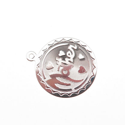 Spencer Co. 925 Sterling Silver Vintage Mother Tag Charm Pendant