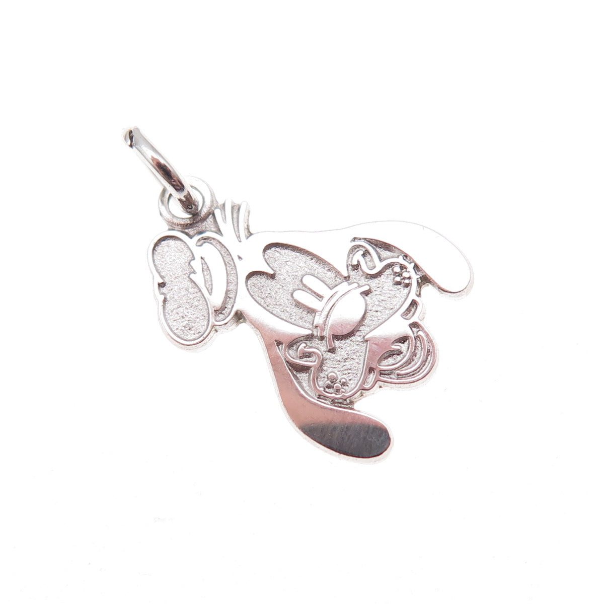 Disney 925 Sterling Silver Vintage Goofy Charm Pendant