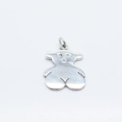 950 Silver Vintage Bear Pendant