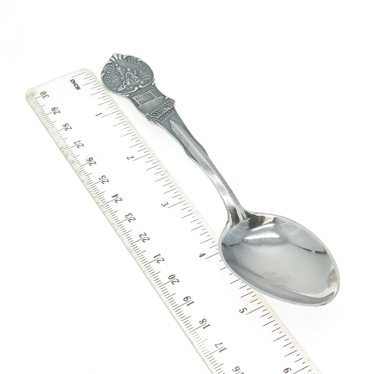 MECHANICS 925 Sterling Silver Antique Art Deco Washington Tea Spoon