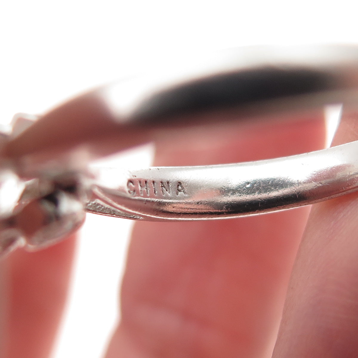 925 Sterling Silver Round-Cut C Z Engagement Ring Size 7