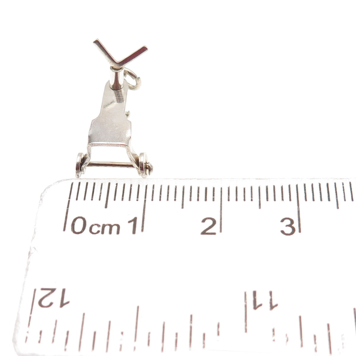 925 Sterling Silver Antique Art Deco Trike Riding Toy Movable 3D Mini Pendant