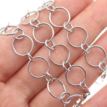 925 Sterling Silver Multi-Rolo Chain Necklace 18"