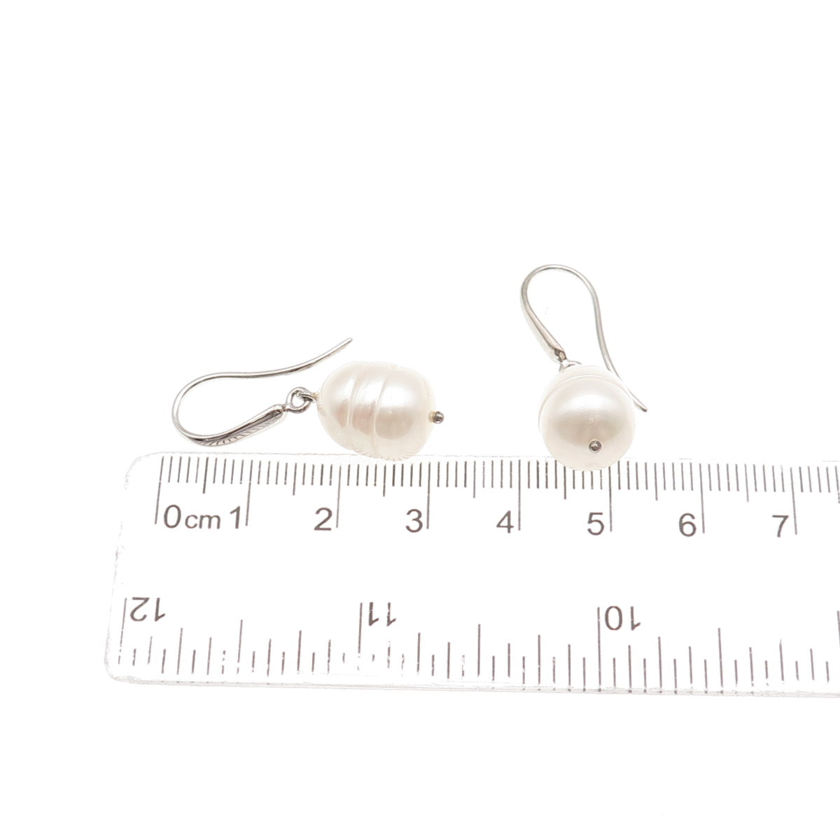 Honora 925 Sterling Silver Real Baroque Pearl Dangle Earrings