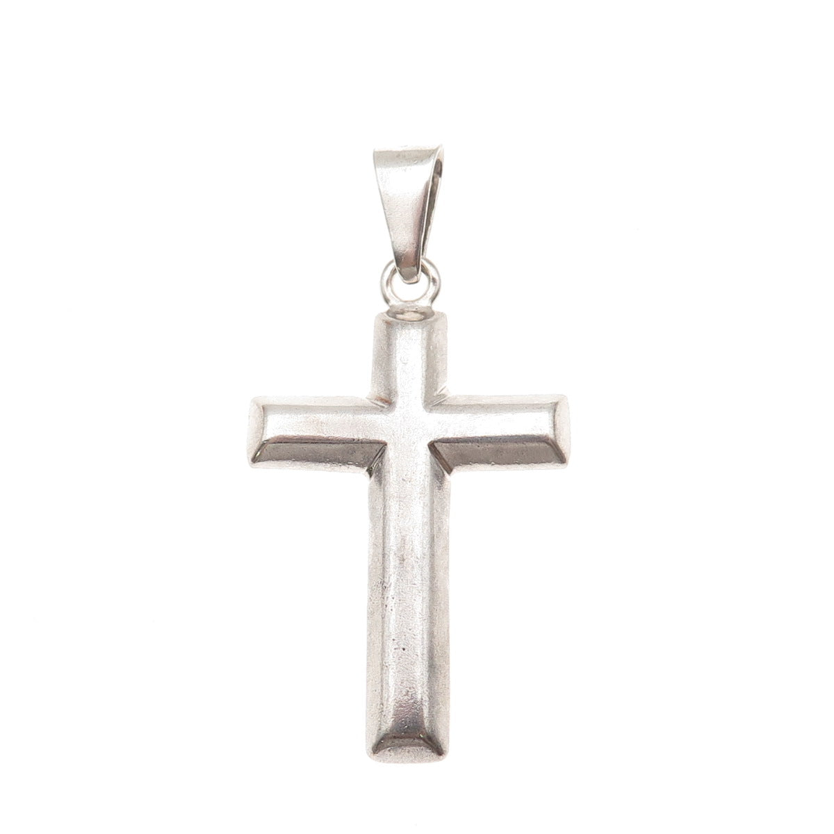 925 Sterling Silver Vintage Mexico Cross Religious Pendant