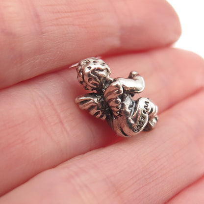 Trollbeads LAA 925 Sterling Silver Cherub Slide Bead Charm