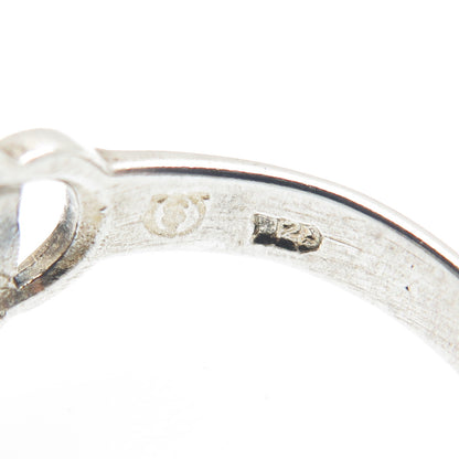 925 Sterling Silver Vintage Celtic Knot Ring Size 9.75