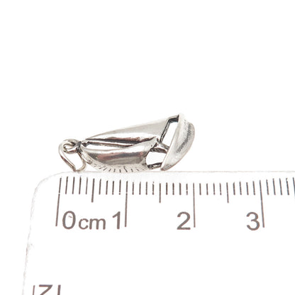 Maisels Indian 925 Sterling Silver Vintage Sailboat Oxidized Mini Charm Pendant