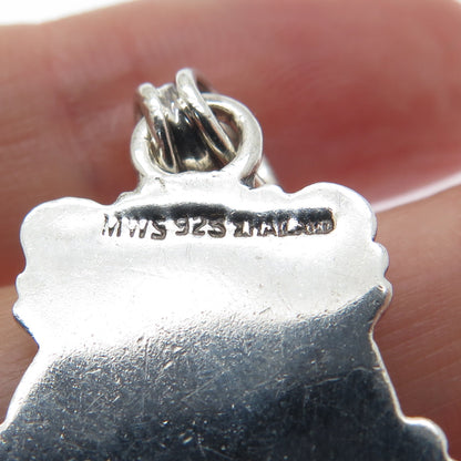 MWS Mark Wasserman Samara Sterling Silver Vintage Heart Cross Oxidized Pendant