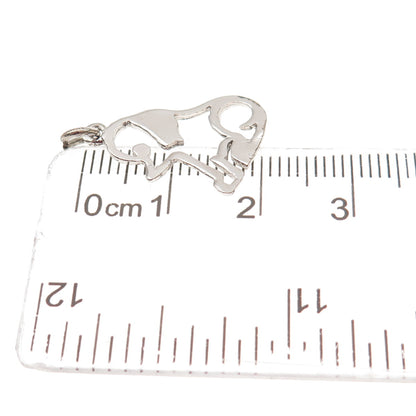 Jacoby Bender 925 Sterling Silver Vintage Puppy Dog Mini Charm Pendant