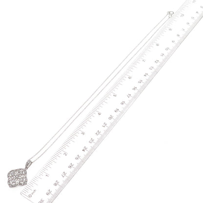 925 Sterling Silver Round-Cut C Z Cross Cable Chain Necklace 18"