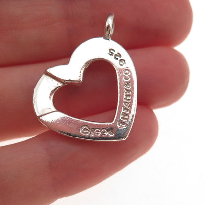 Tiffany & Co. 925 Sterling Silver Vintage 1994 Heart & Arrow Toggle Lock Clasp