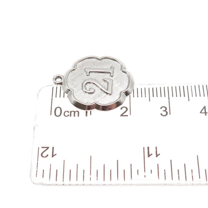 925 Sterling Silver Vintage Lucky Number 21 Mini Charm Pendant