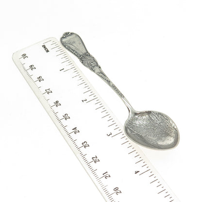 THOMAS TUGBY 925 Sterling Silver Antique Art Deco "Niagara" Indian Chief Spoon