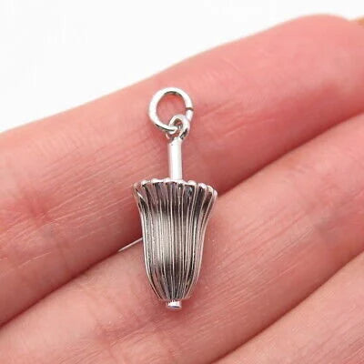925 Sterling Silver Vintage Old Stock Umbrella Pendant