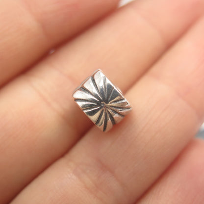 925 Sterling Silver Pandora Striped Bead Charm