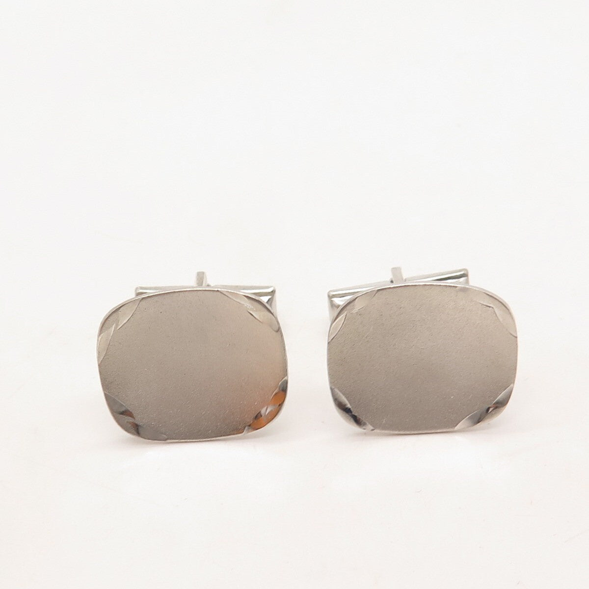 925 Sterling Silver Vintage Rectangle Cufflinks