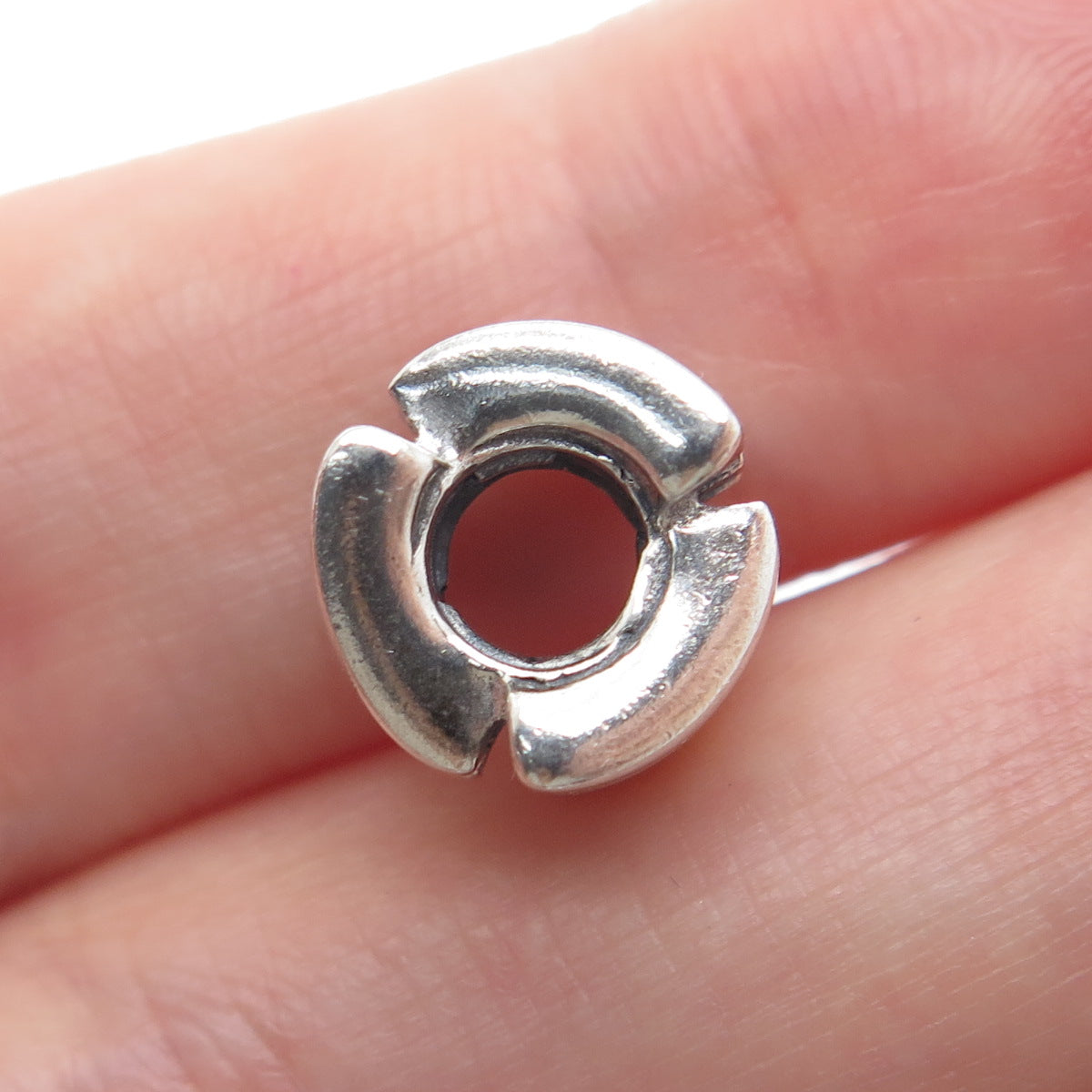 CHAMILIA 925 Sterling Silver Letter M / W Initial Bead Charm