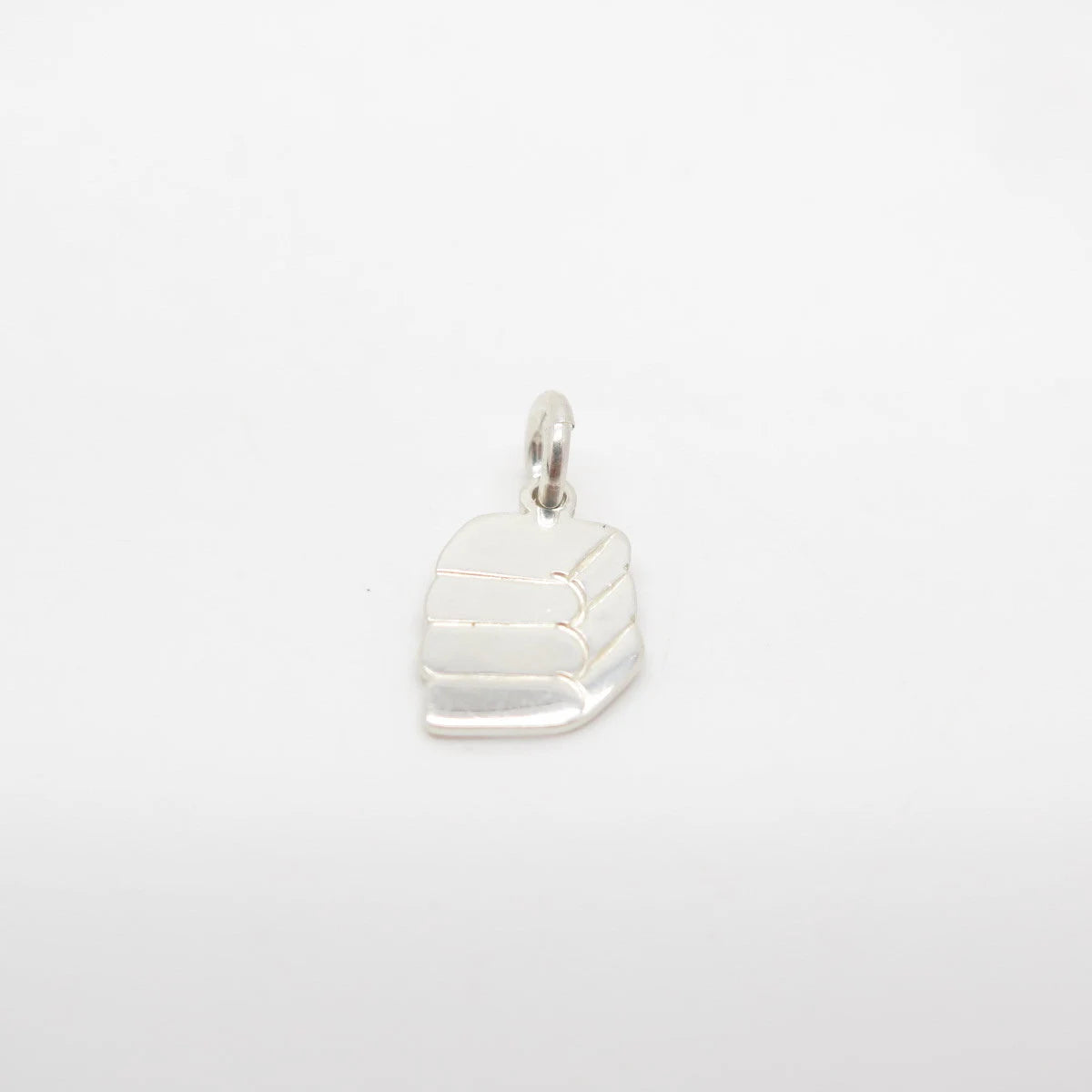 925 Sterling Silver Vintage J. M. Fisher Books Charm Pendant