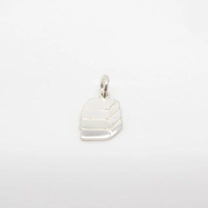 925 Sterling Silver Vintage J. M. Fisher Books Charm Pendant