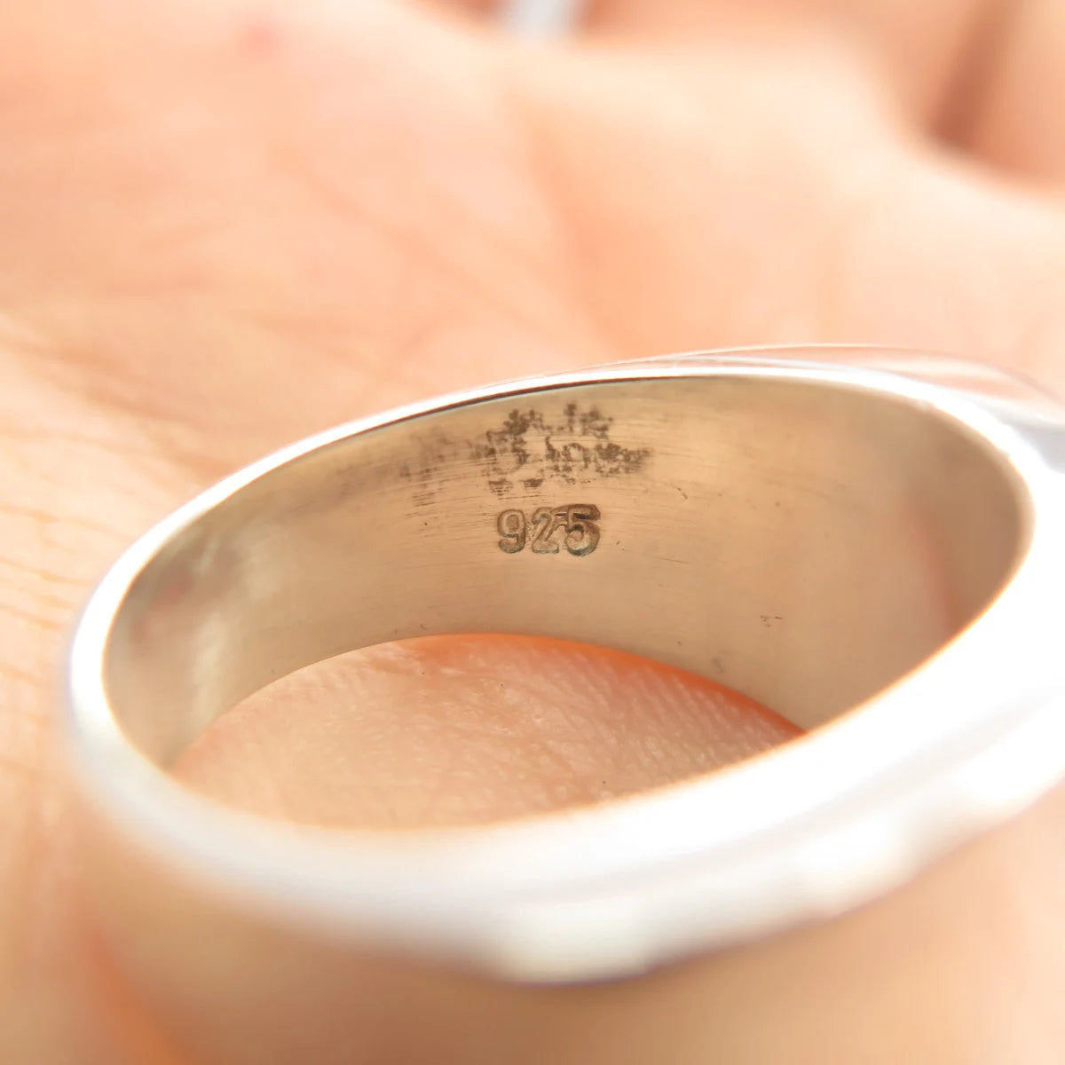 925 Sterling Silver Vintage Modernist Ring Size 8.5