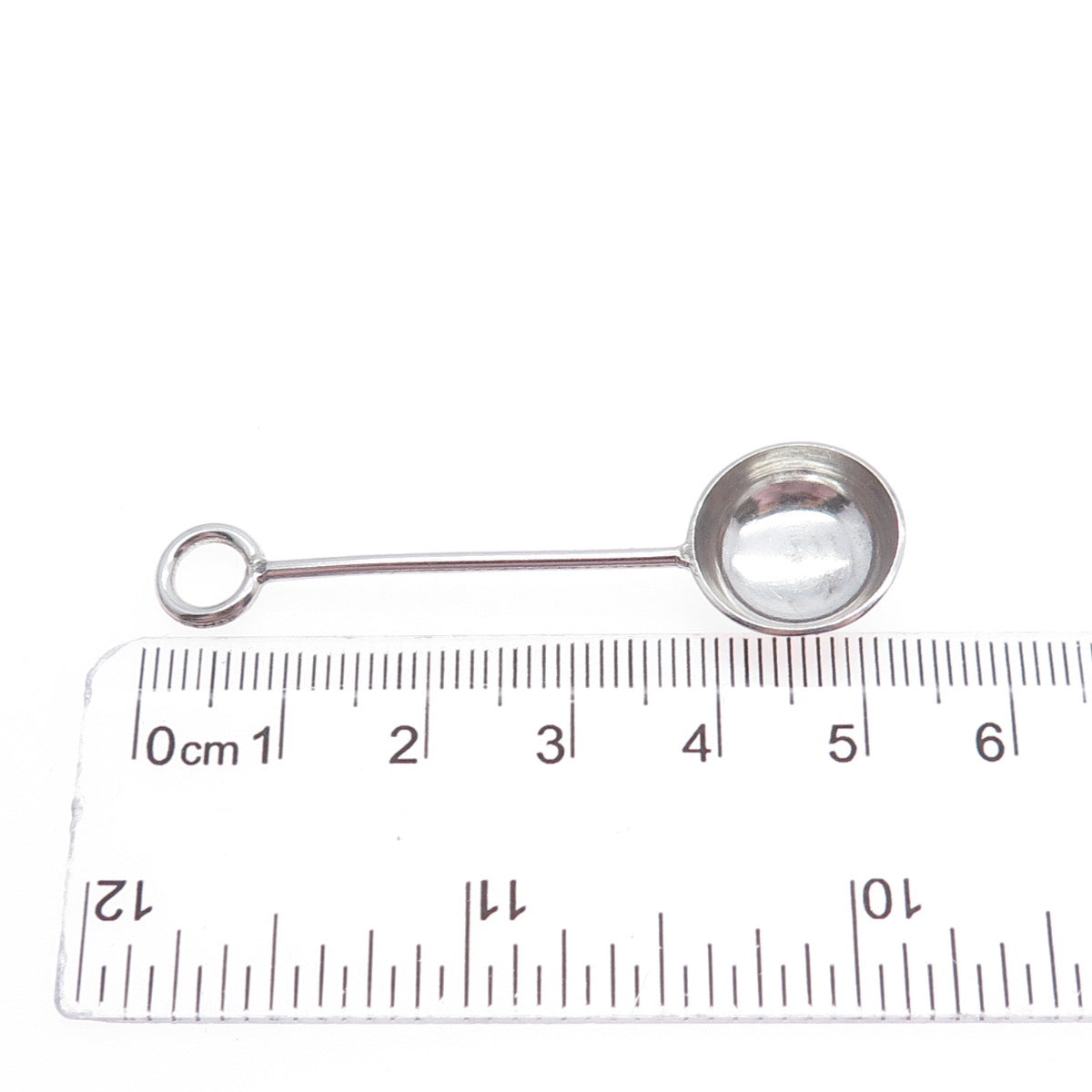 925 Sterling Silver Vintage Snuff Spoon / Ladle Charm Pendant