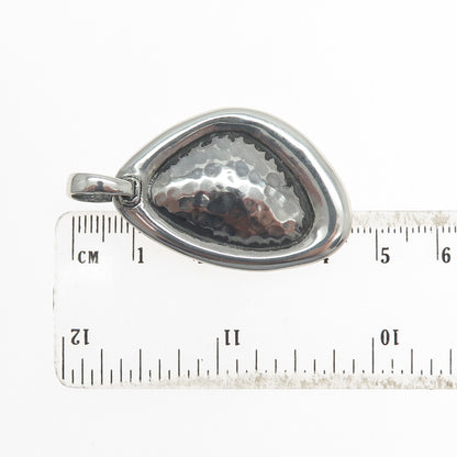 SILPADA 925 Sterling Silver Vintage Israel Hammered Oxidized Pendant