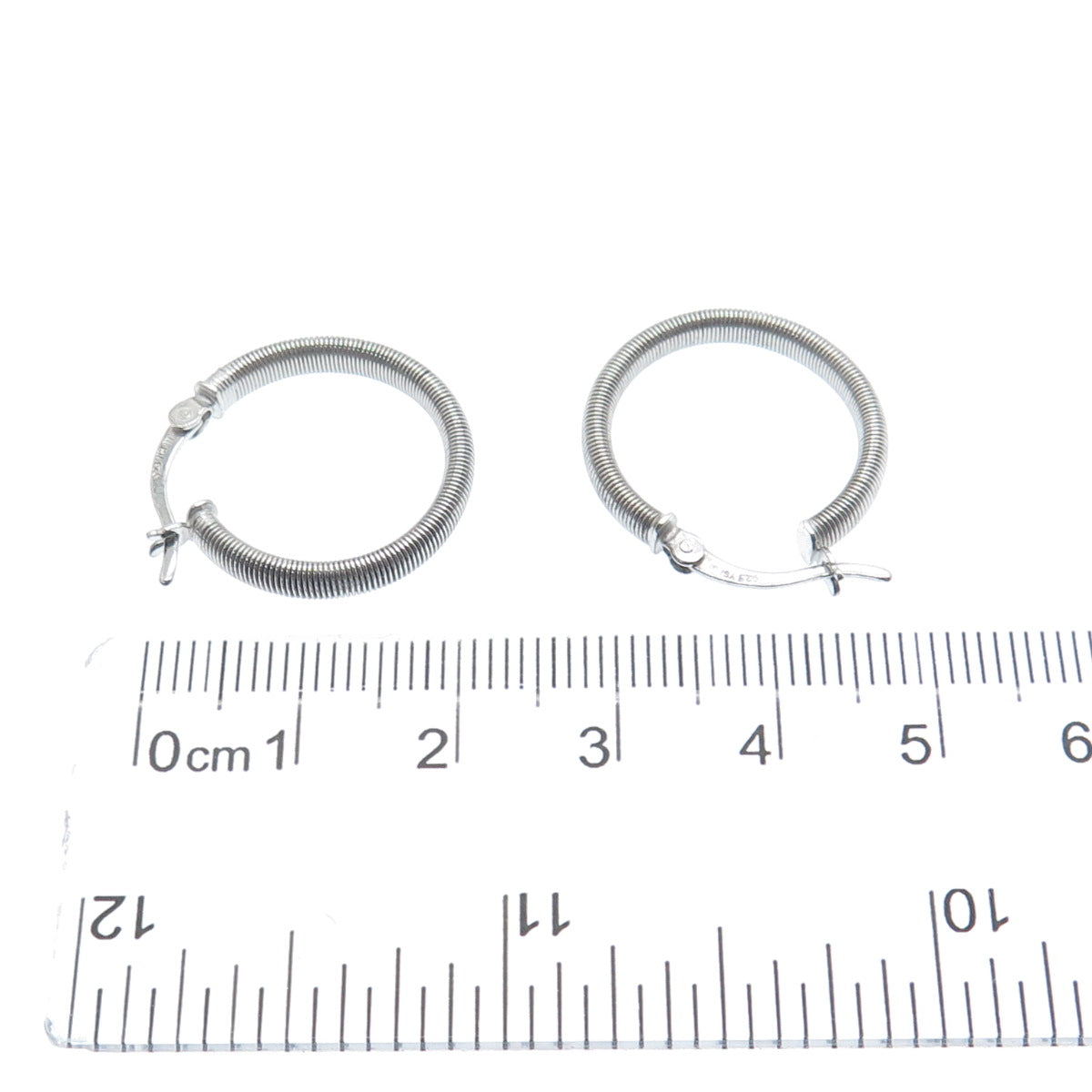 925 Sterling Silver Spring Hoop Earrings