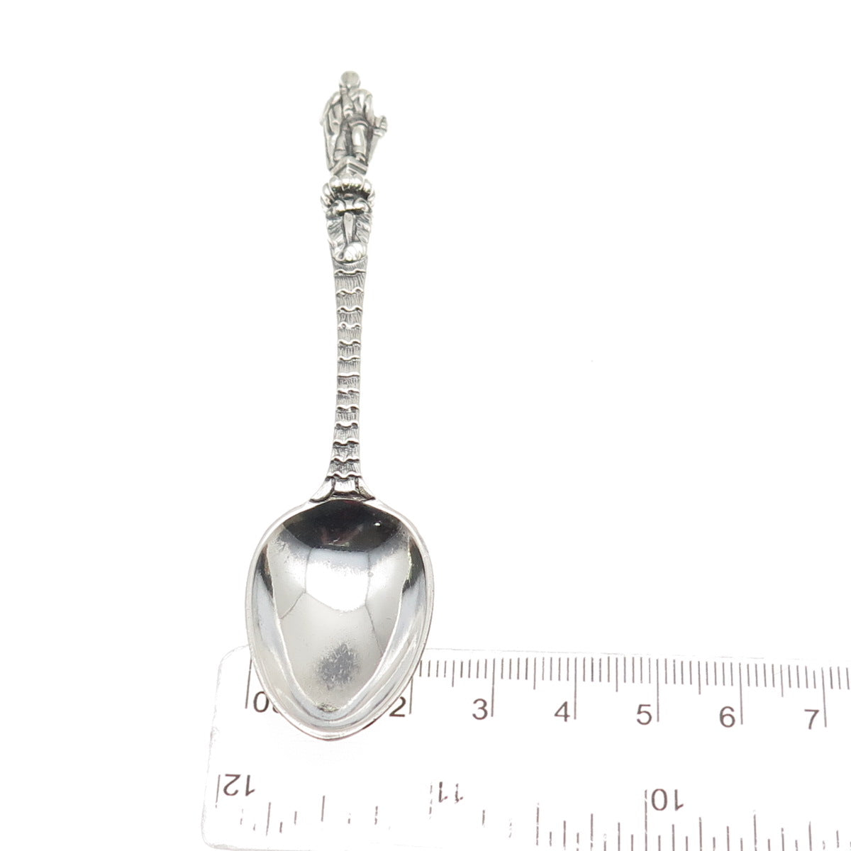 George Aldwinckle 925 Sterling Silver Antique 1862 London Apostle Coffee Spoon