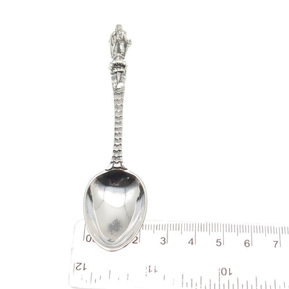 George Aldwinckle 925 Sterling Silver Antique 1862 London Apostle Coffee Spoon