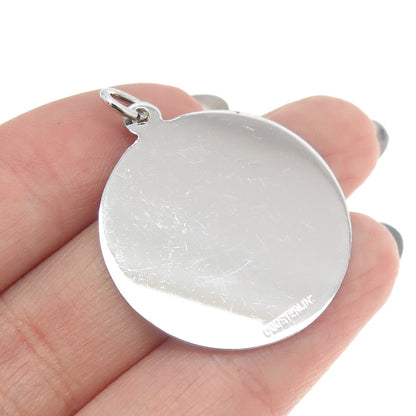 925 Sterling Silver Vintage "Confirmation" Holy Ghost Religious Pendant