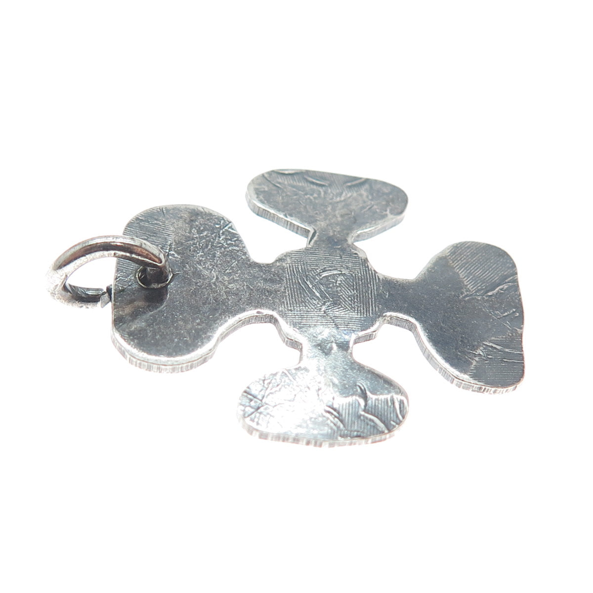 Old Pawn 925 Sterling Silver Vintage Southwestern Cross Oxidized Pendant