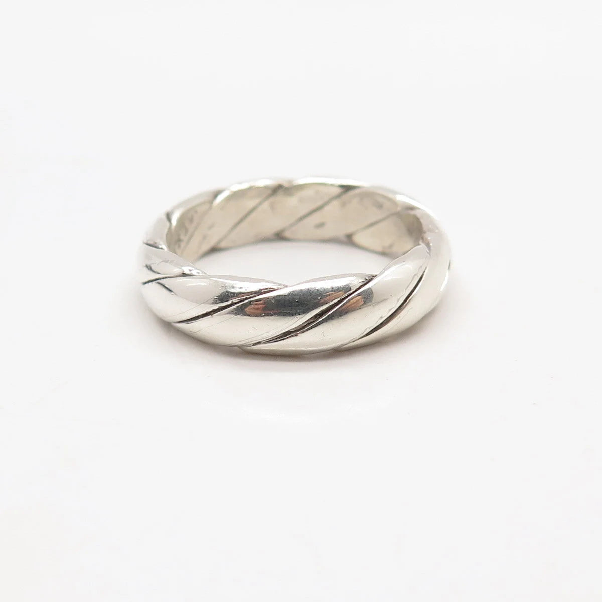 925 Sterling Silver Vintage Mexico Band Ring Size 7.25