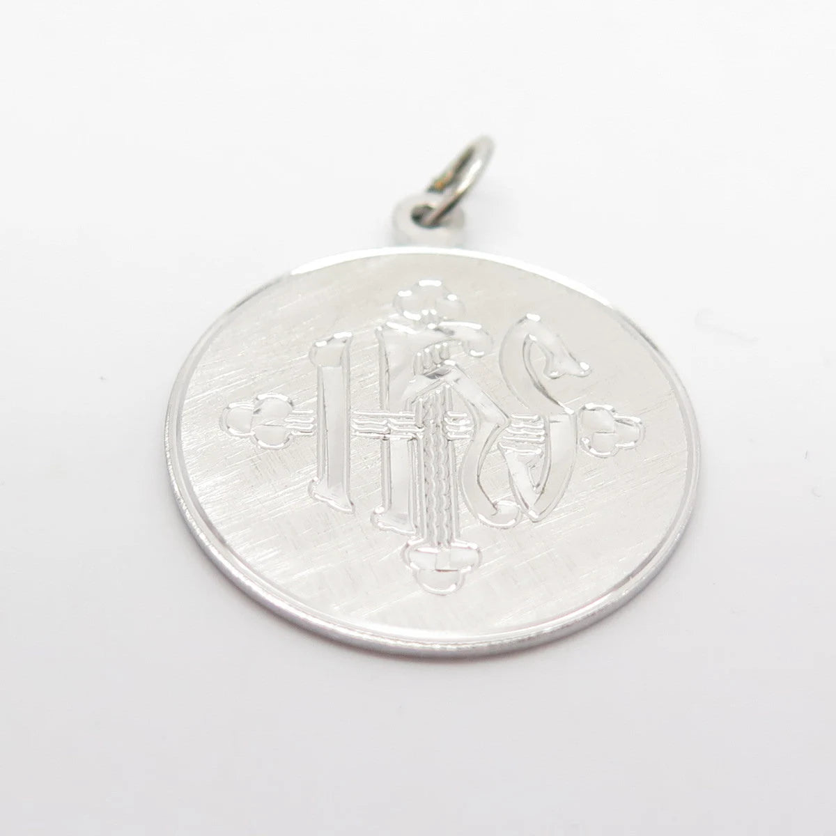 925 Sterling Silver Vintage Griffith & Sons Co Striped Pendant