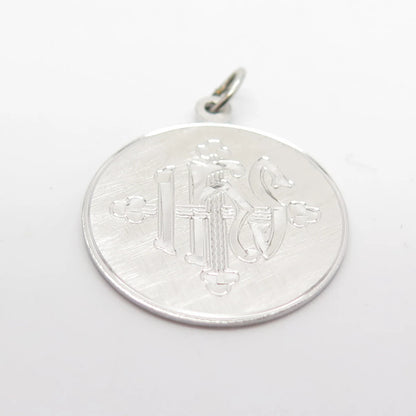 925 Sterling Silver Vintage Griffith & Sons Co Striped Pendant