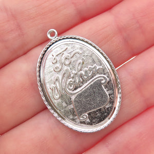 Griffith & Sons 925 Sterling Silver Vintage To Mother Tag Charm Pendant