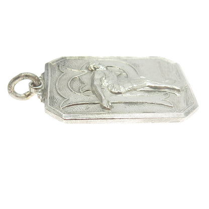 J. RITCHIE 925 Sterling Silver Antique 1931 "200YD Relay" Swimming Medal Pendant