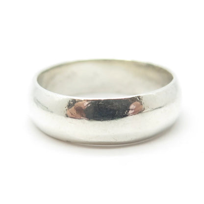 925 Sterling Silver Vintage Classic Band Ring Size 10.25