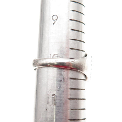 Old Pawn 925 Sterling Silver Vintage Kingman Turquoise Tribal Ring Size 10.25