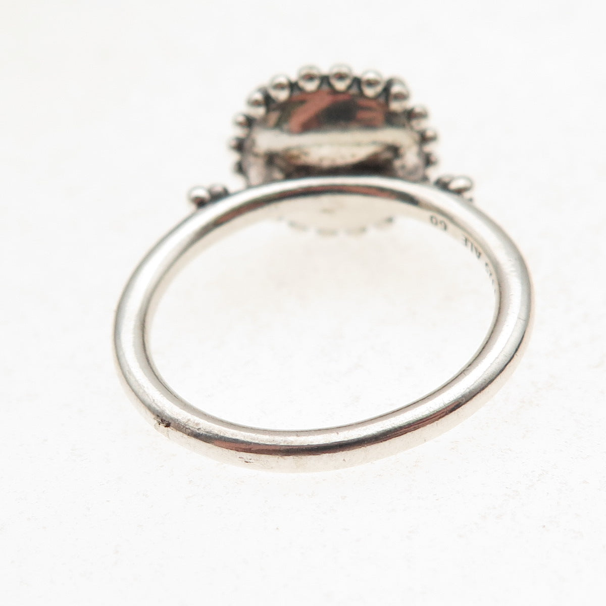 Pandora 925 Sterling Silver Crystal Midnight Star Ring Size 8.5