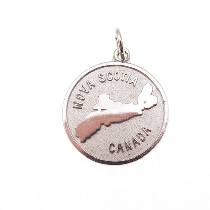 925 Sterling Silver Vintage Nova Scotia Canada Charm Pendant