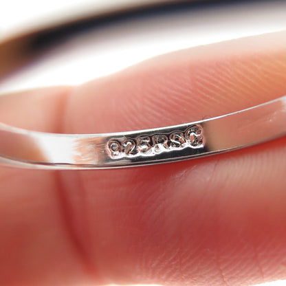 925 Sterling Silver Round-Cut C Z Butterfly Ring Size 8