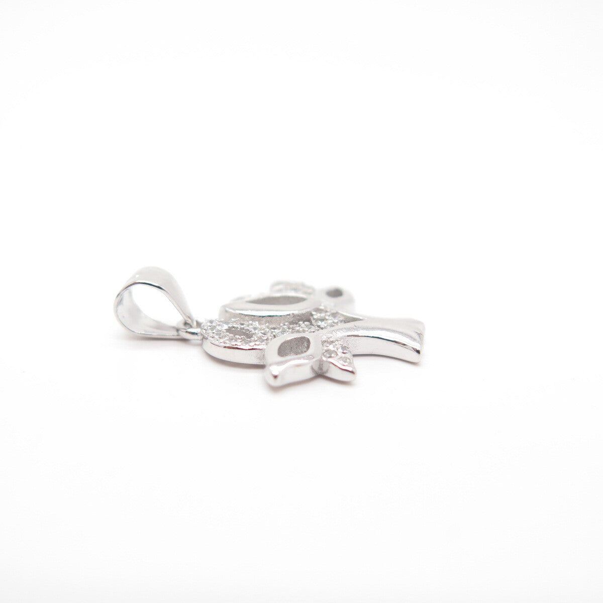 925 Sterling Silver C Z Tree Pendant