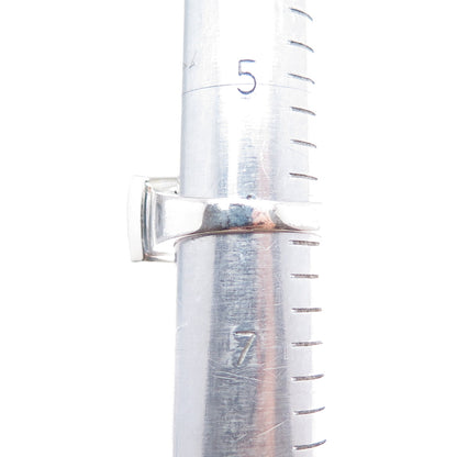 925 Sterling Silver Vintage Round-Cut C Z Statement Ring Size 6.25