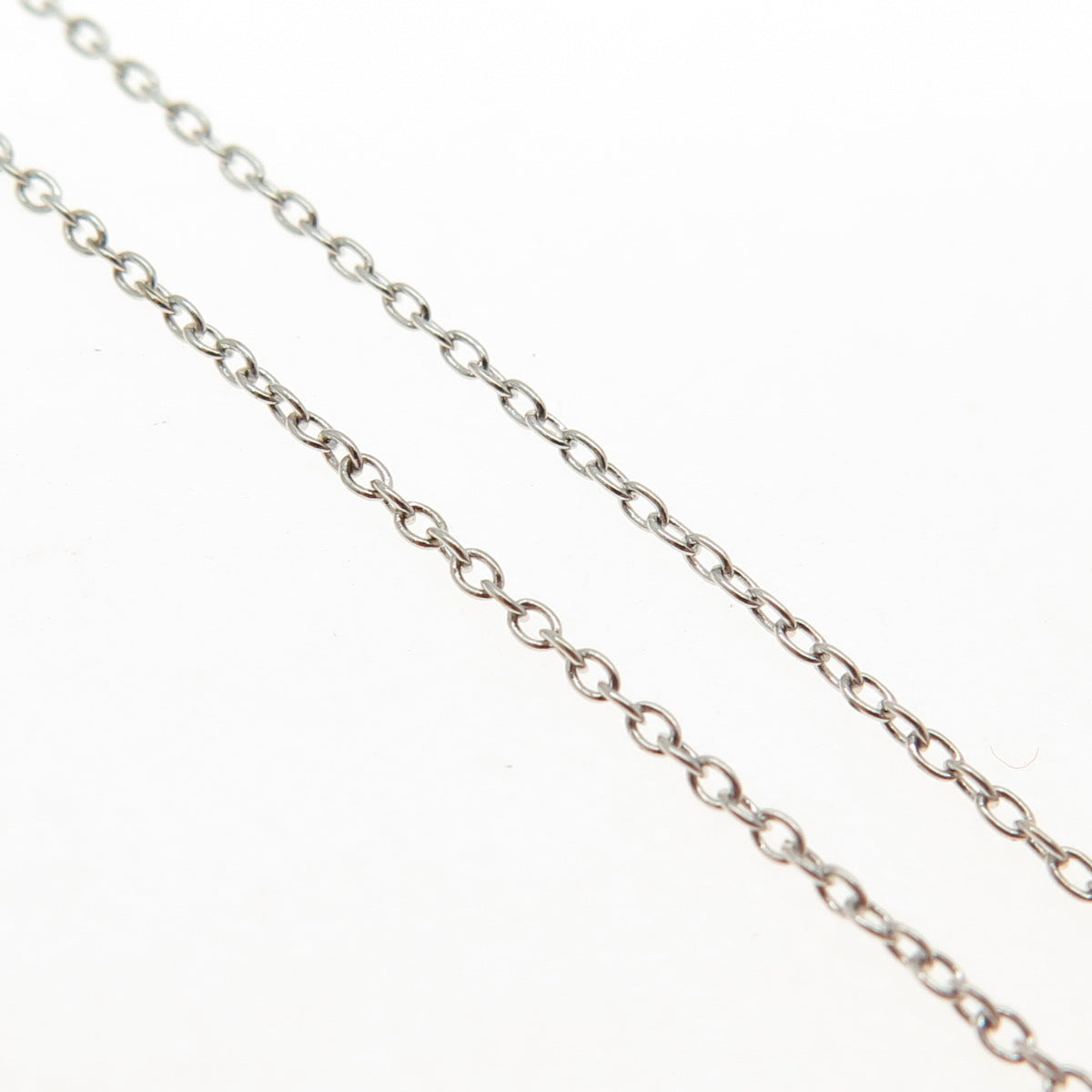 925 Sterling Silver Adjustable Cable Chain Necklace 18-20"