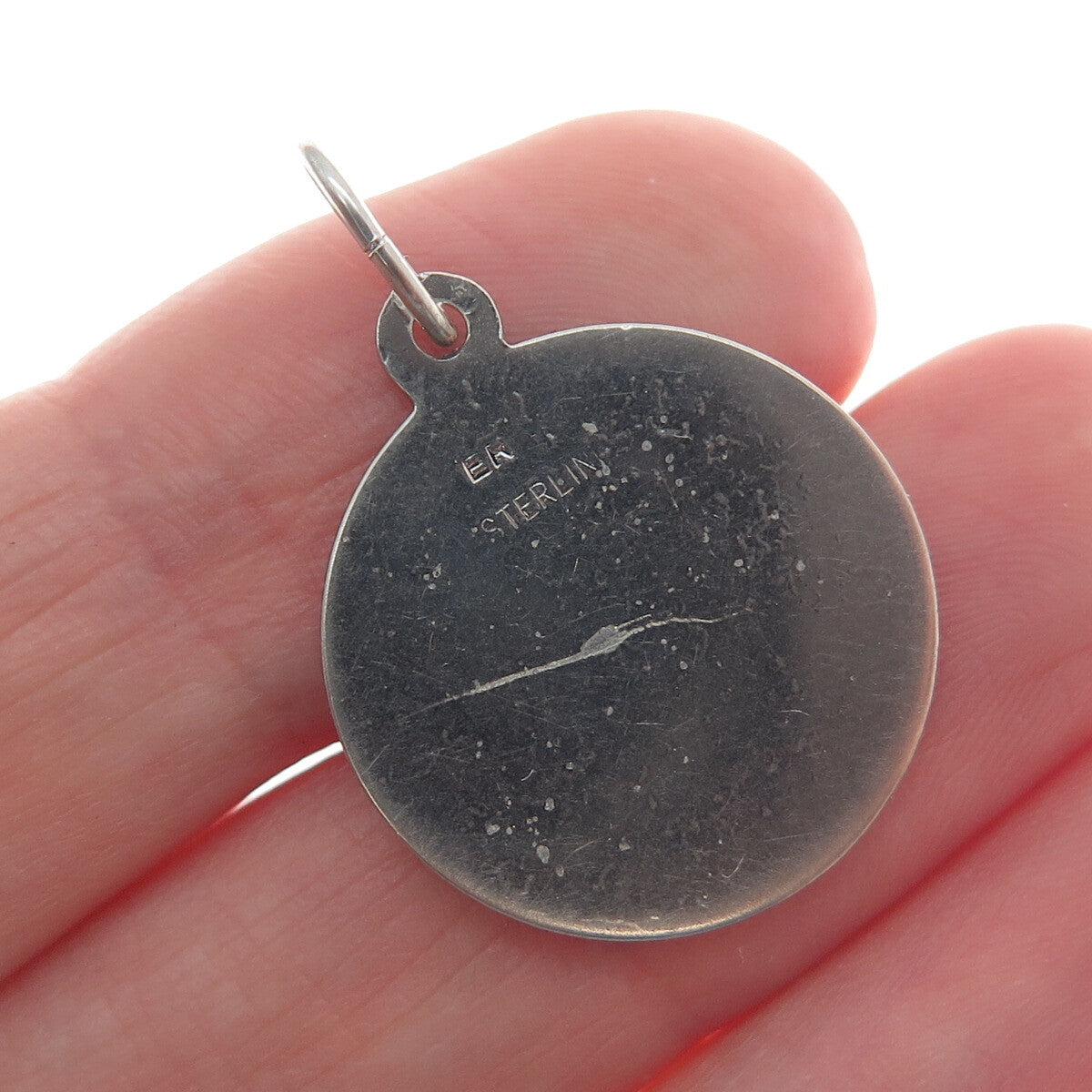 925 Sterling Silver Vintage Sweet 16 Charm Pendant