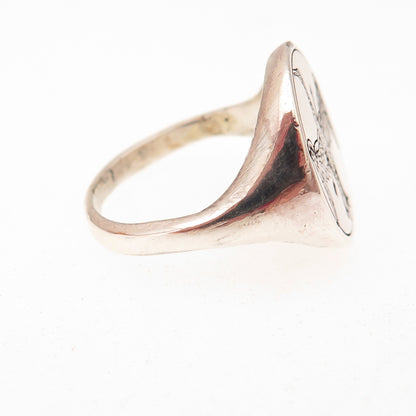 925 Sterling Silver Vintage The Great Wandering Albatross Bird Ring Size 6.5