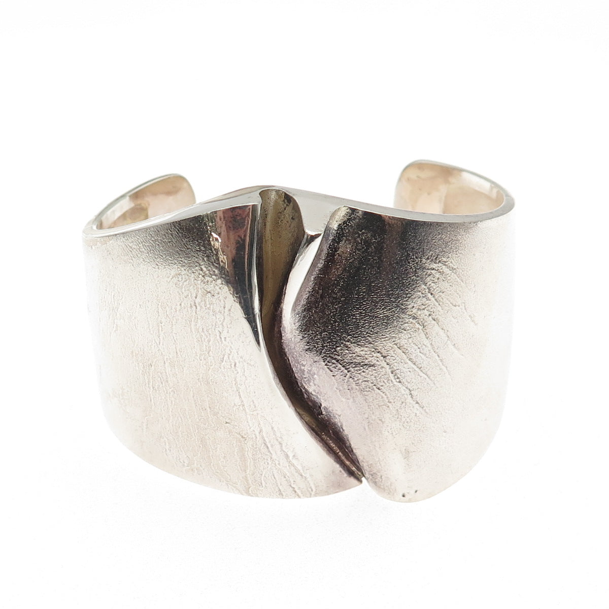 Bjorn Weckstrom Lapponia Sterling Vintage 1973 Finland Modernist Bracelet 6.75"