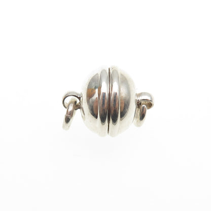 925 Sterling Silver Vintage Italy Bracelet / Necklace Magnetic Lock Clasp