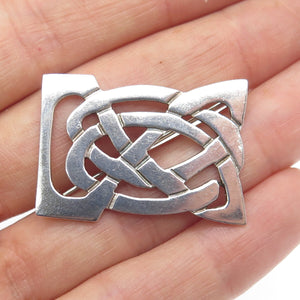 925 Sterling Silver Vintage 1996 SM Dublin Celtic Knot Pin Brooch